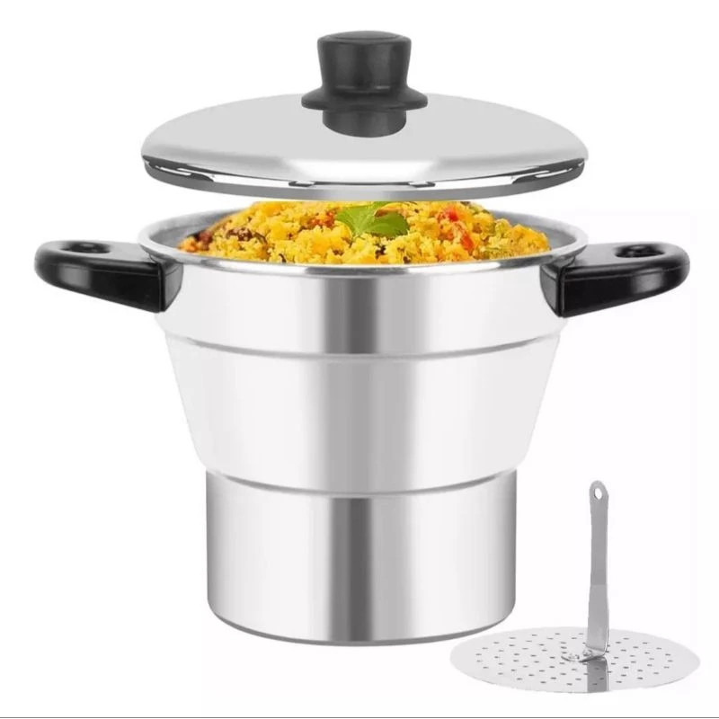 Cuscuzeiro Nordestino Alumínio Polido N°14 - Essencial Para A Sua Cozinha