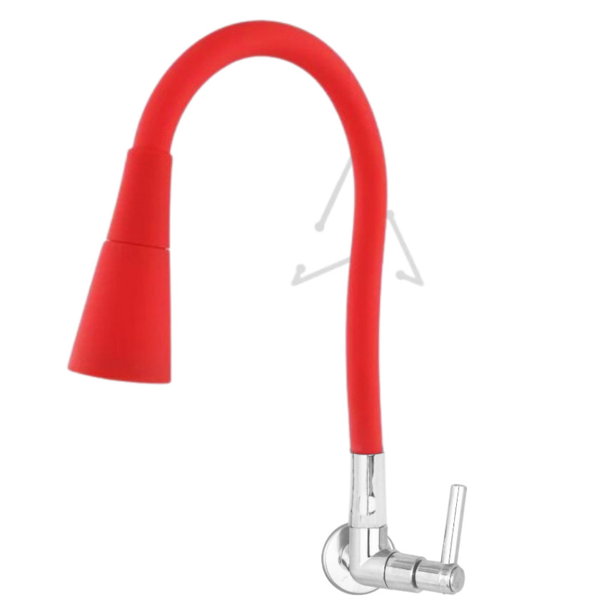 Torneira Cone Cozinha Parede Vermelho 1167