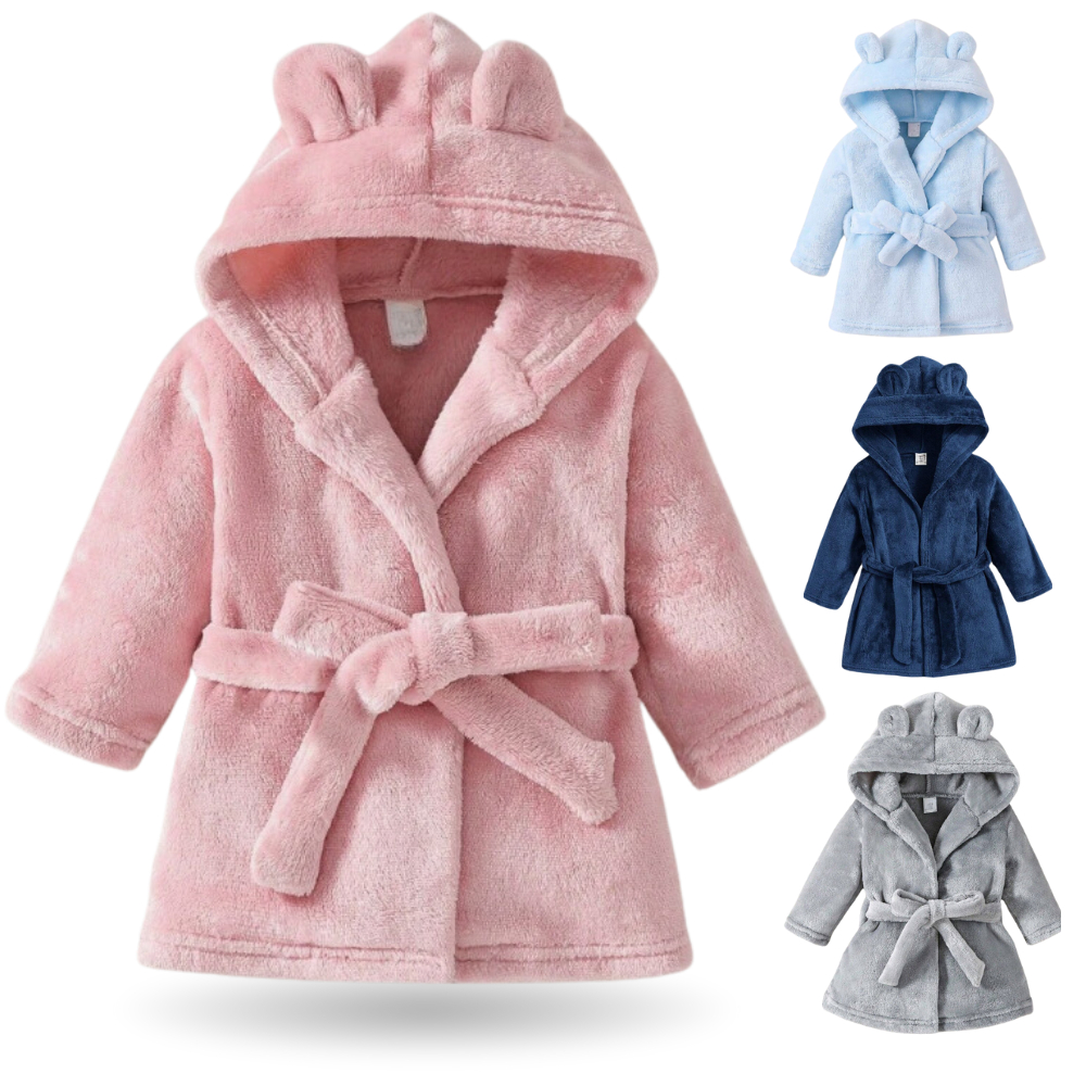 Roupão de Bebe Infantil Extra Macio Menina e Menino Tecido Fleece Antialérgico