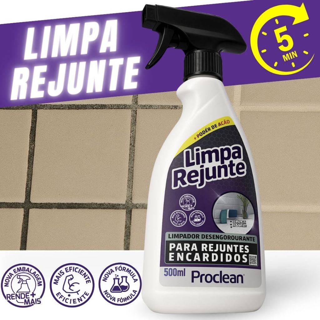 Limpa Rejunte Encardidos Rejunte Azulejos Mofo 500ml
