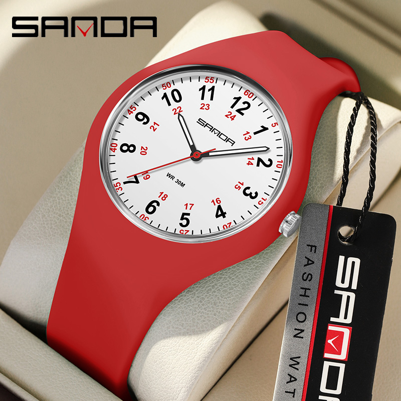 Moda sanda marca superior venda quente feminino quartzo à prova dwaterproof água pulseira de silicone lazer esportes ms relógios de pulso eletrônicos reloj mujer