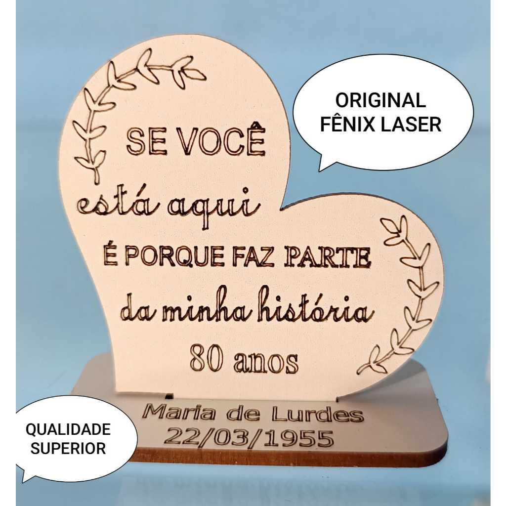 20 LEMBRANCINHAS DE ANIVERSÁRIO ADULTO PERSONALIZADO em MDF