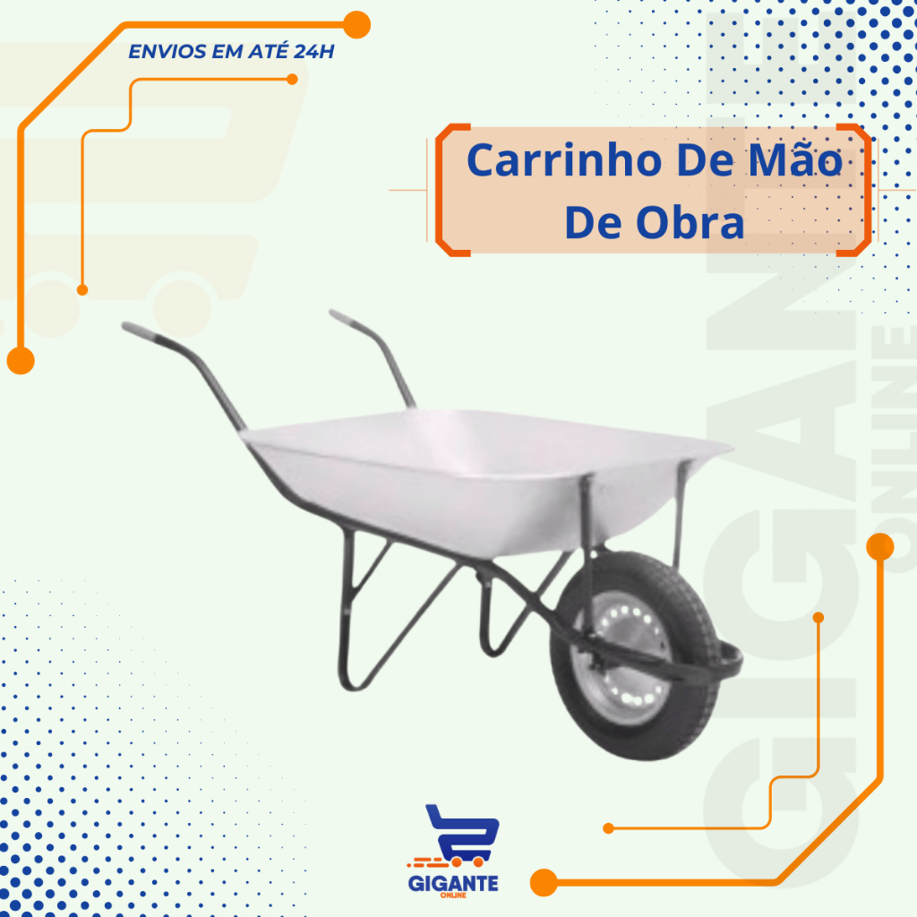 Carrinho De Mão De Obra Master Galvanizado Maestro