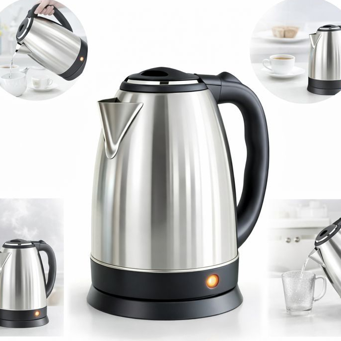 Chaleira Elétrica Jarra Café Chá Inox 110v