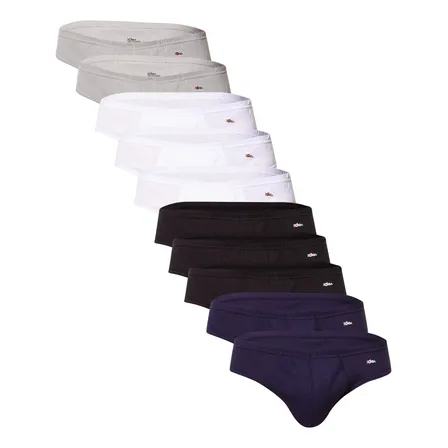 Kit Com 10 Cuecas Slip Algodão Zorba