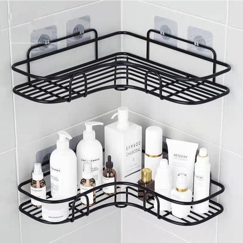 Suporte Prateleira para Banheiro com Alto Adesivos Porta Shampoo Organizador Canto e Reto