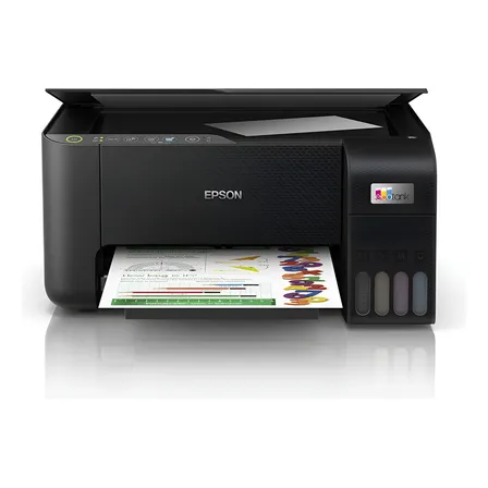 Impressora Multifuncional Cor Epson Ecotank L3250 Preto 127/220v