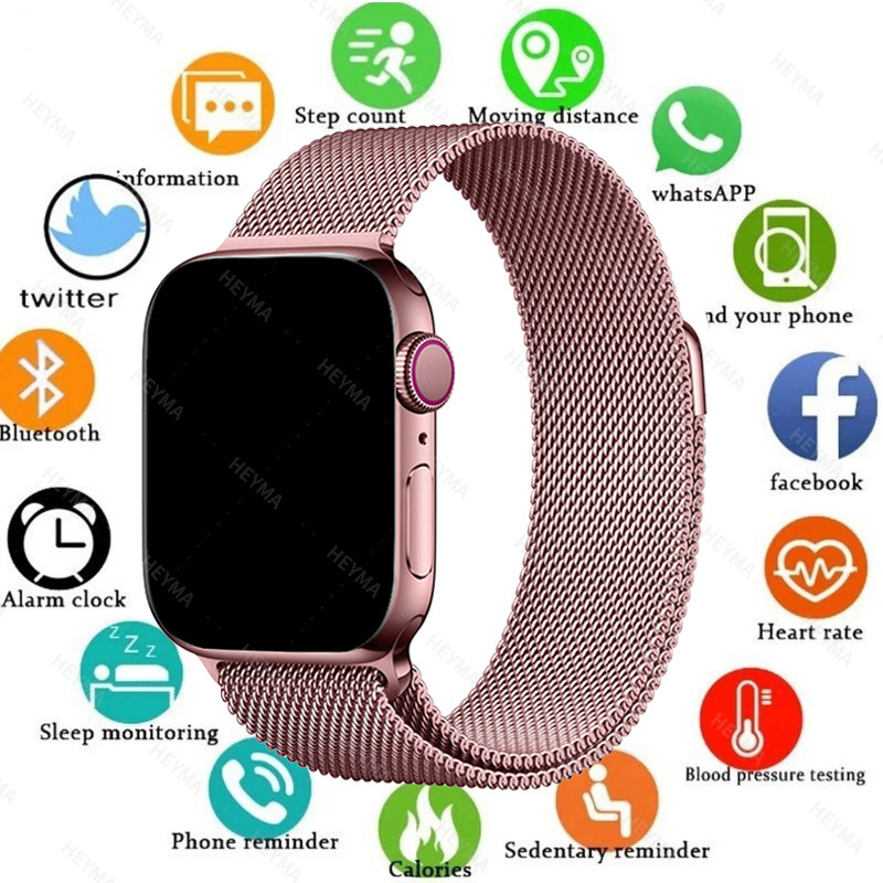 2025 Chamada De Frequência Cardíaca Bluetooth À Prova D'água Iwo X8 Sport Smart Watch