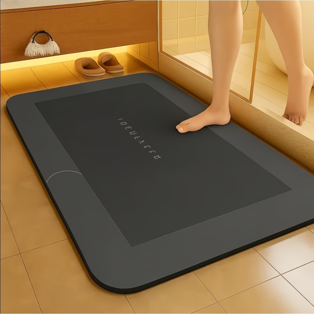 Tapete de Banheiro Absorvente Antiderrapante Secagem Rápida