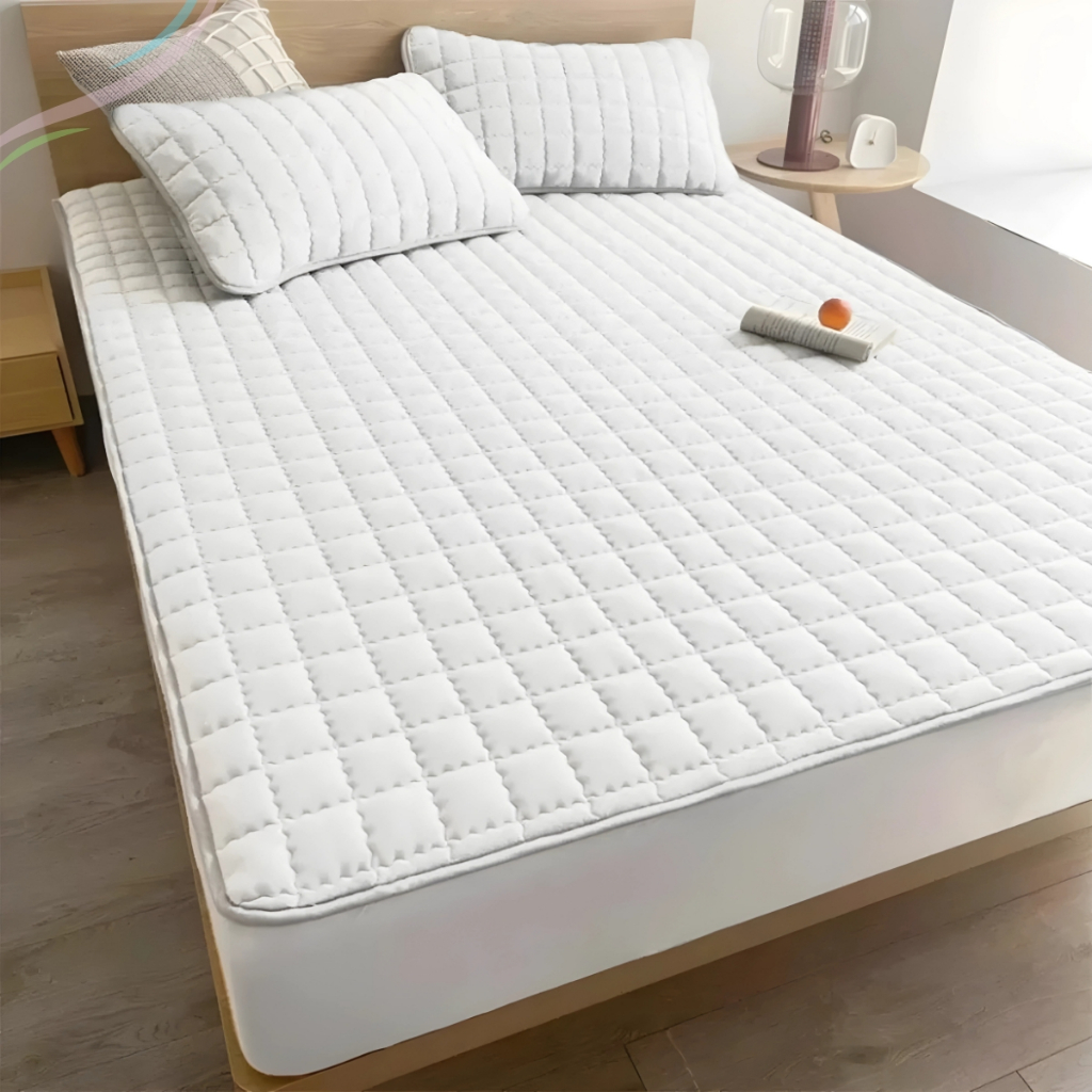 Protetor Matelado Impermeável Capa De Colchão Casal King Solteiro Queen Com Elástico Premium Durável