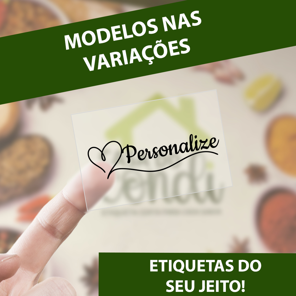 Etiquetas Adesivas Personalizadas – Para Temperos, Condimentos e Cozinha | Casa do Condi
