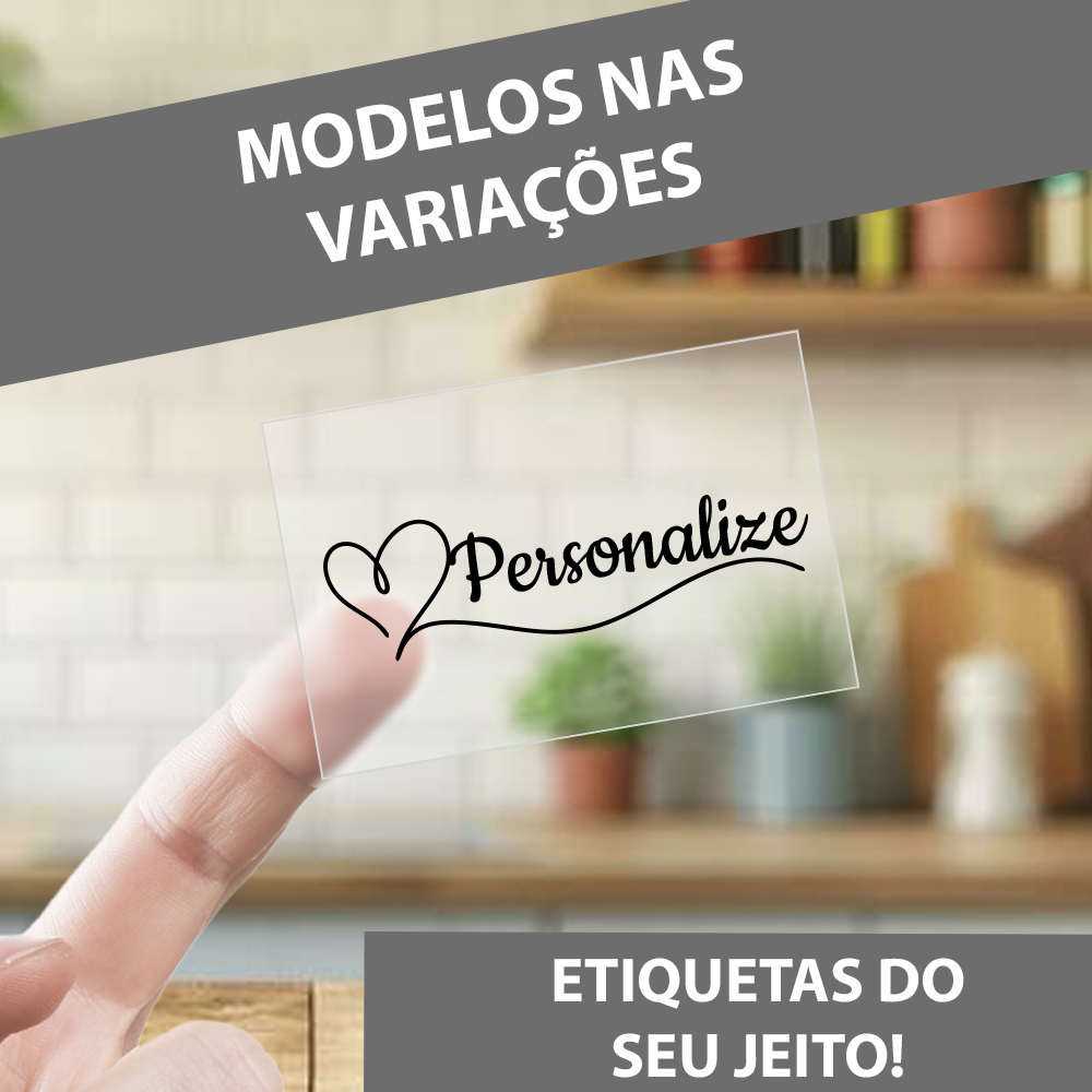 Etiquetas Adesivas Personalizadas Casa do Condi - ESCOLHA O MODELO DESEJADO