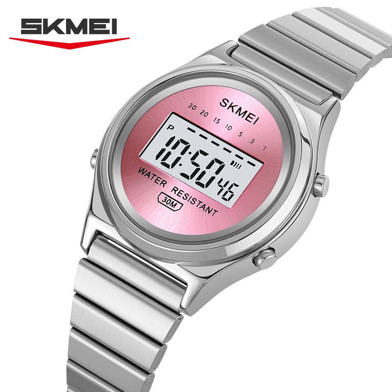 Skmei 2521 moda feminina relógio eletrônico multifuncional despertador calendário luminoso esportes lazer senhoras relógio de pulso digital