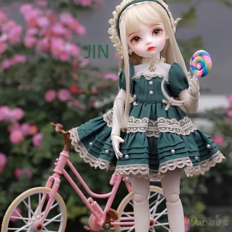 Boneca bjd 1/6 jin jovem adorável estilo lolita junta fofinha dz brinquedos de arte presente surpresa para crianças