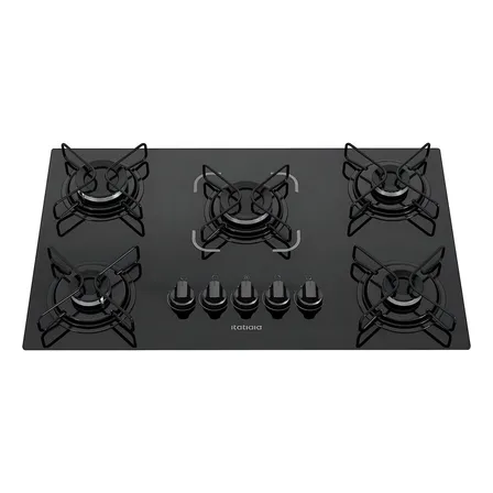 Cooktop Itatiaia Essencial 5 Bocas Preto 127/220v