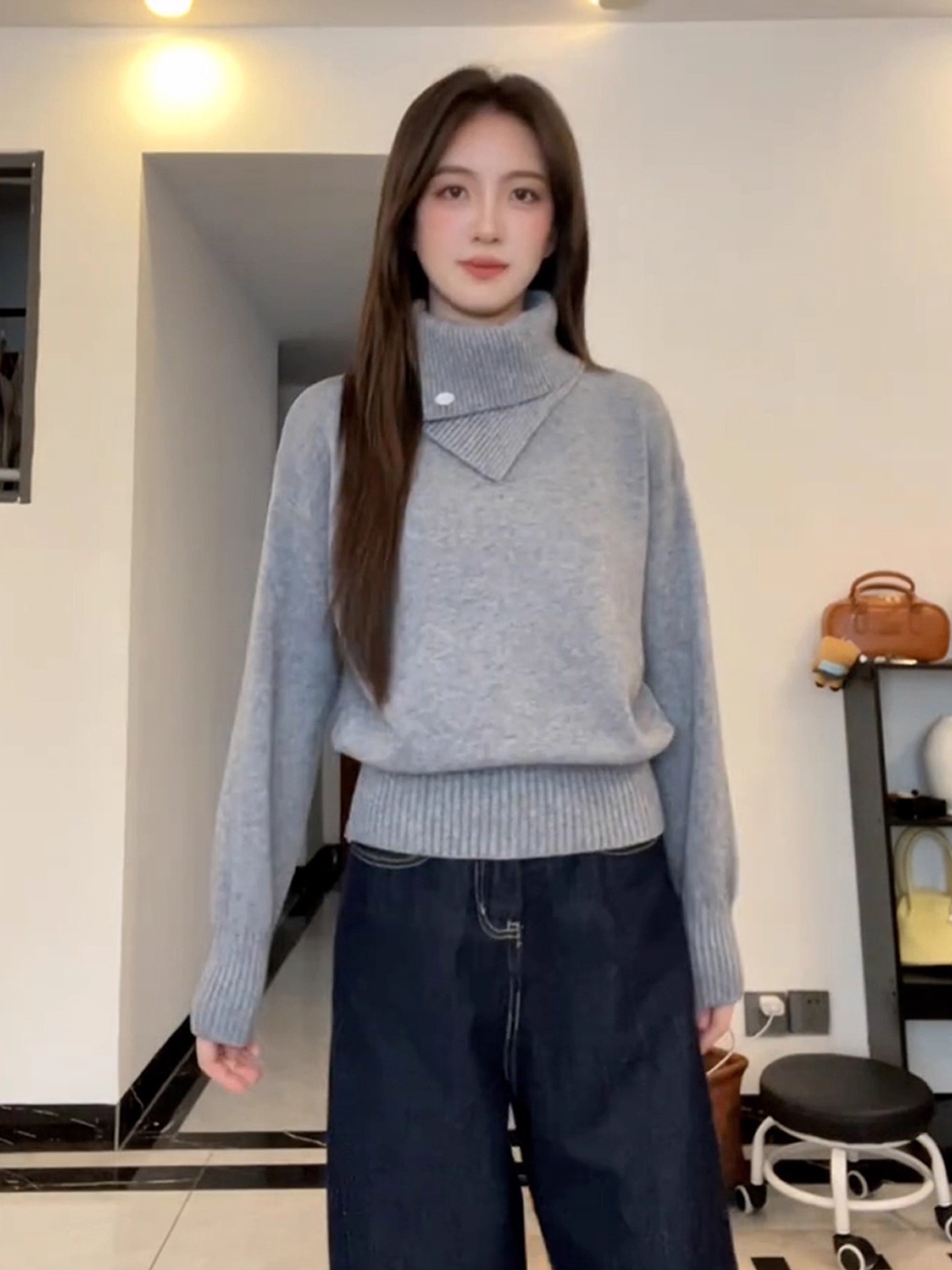 Pullovers Femininos de Lã e Fleece para Outono, Calculadora Solar Eletrônica de 12 Dígitos com Botões Grandes para Escritório, Escola, Contabilidade e Tendências de Moda