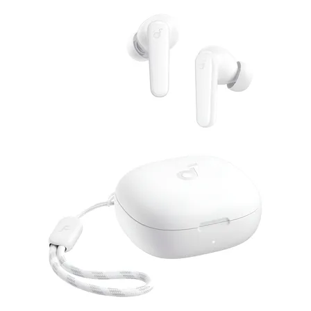 Fone De Ouvido In Ear Soundcore P20i Bluetooth 5.3 Grave Potente Drivers 10mm 30h Bateria Carregamento Rápido Personalização De Som Via App Ipx5 2 Mics Ia Para Chamadas Claras Case Compacto Cor Branco