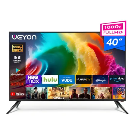 Smart Tv De 40  Weyon 40wdsnmx Com Tela Led Full Hd - Preto