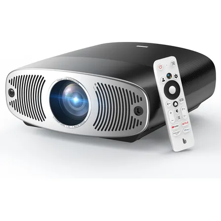 Projetor Bettdow Android 4k 1000 Ansi Google Tv Preto Com Wi-fi Hdr10+ 127/220v