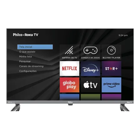 Smart Tv Philco 32 Roku Hd Com Dolby Audio Wi-fi Hdmi Usb Ptv32k34rkgb