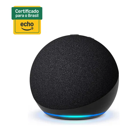 Echo Dot 5a Geração Alto-falante Preto Amazon Bivolt Preto