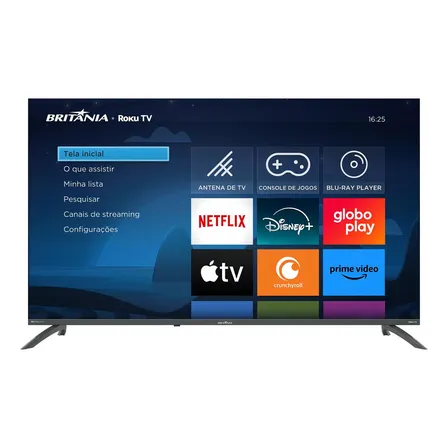 Smart Tv 50 Britânia Roku Tv Led Dolby Audio Btv50va4regb
