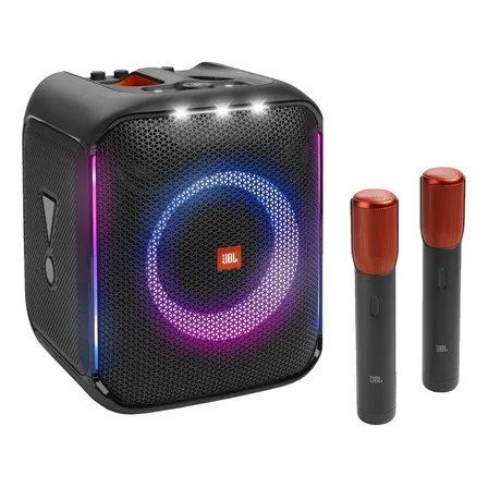 Caixa De Som Partybox Encore Com Microfone Jbl Preta Preto 127/220v