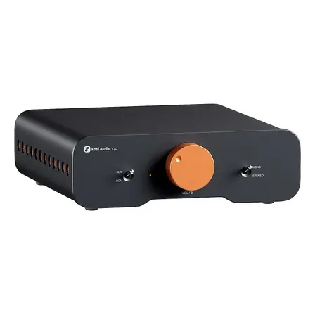 Amplificador Estéreo Balanceado Preto Fosi Audio Za3 Potência De Saída Rms 200 W 48v