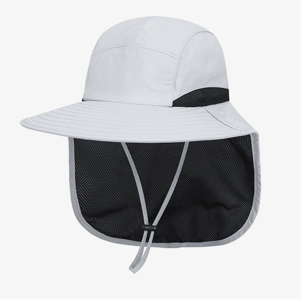 Chapéu de Sol Feminino de Aba Larga para Atividades ao Ar Livre, Ajustável, com Proteção UV, Boné de Pescador com Aba para o Pescoço, Secagem Rápida