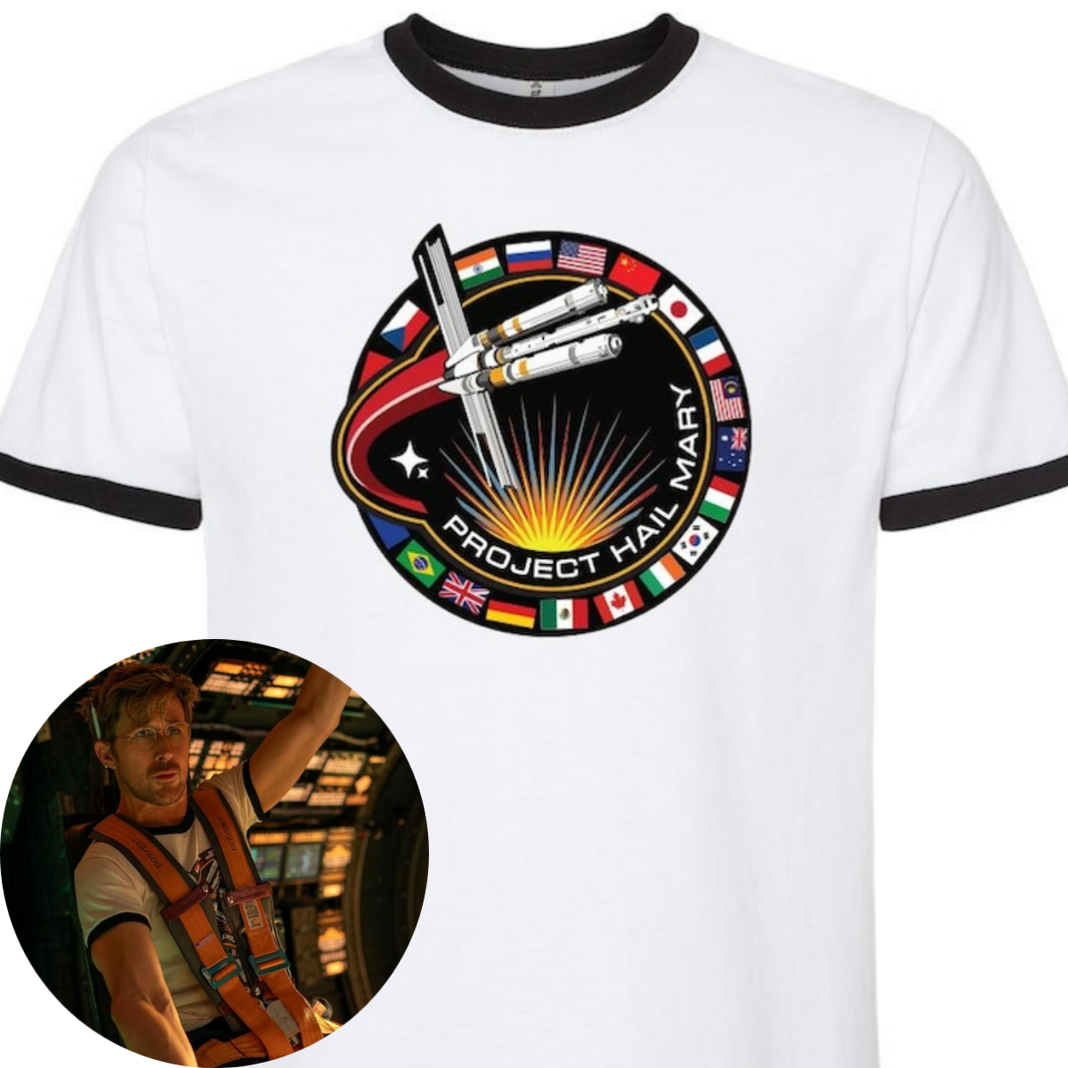 Hailie Marie Space Mission Badge Vintage Sweatshirt Sci Fi Book Lover Gift Unissex Crewneck Graphic Top Youth Kids
