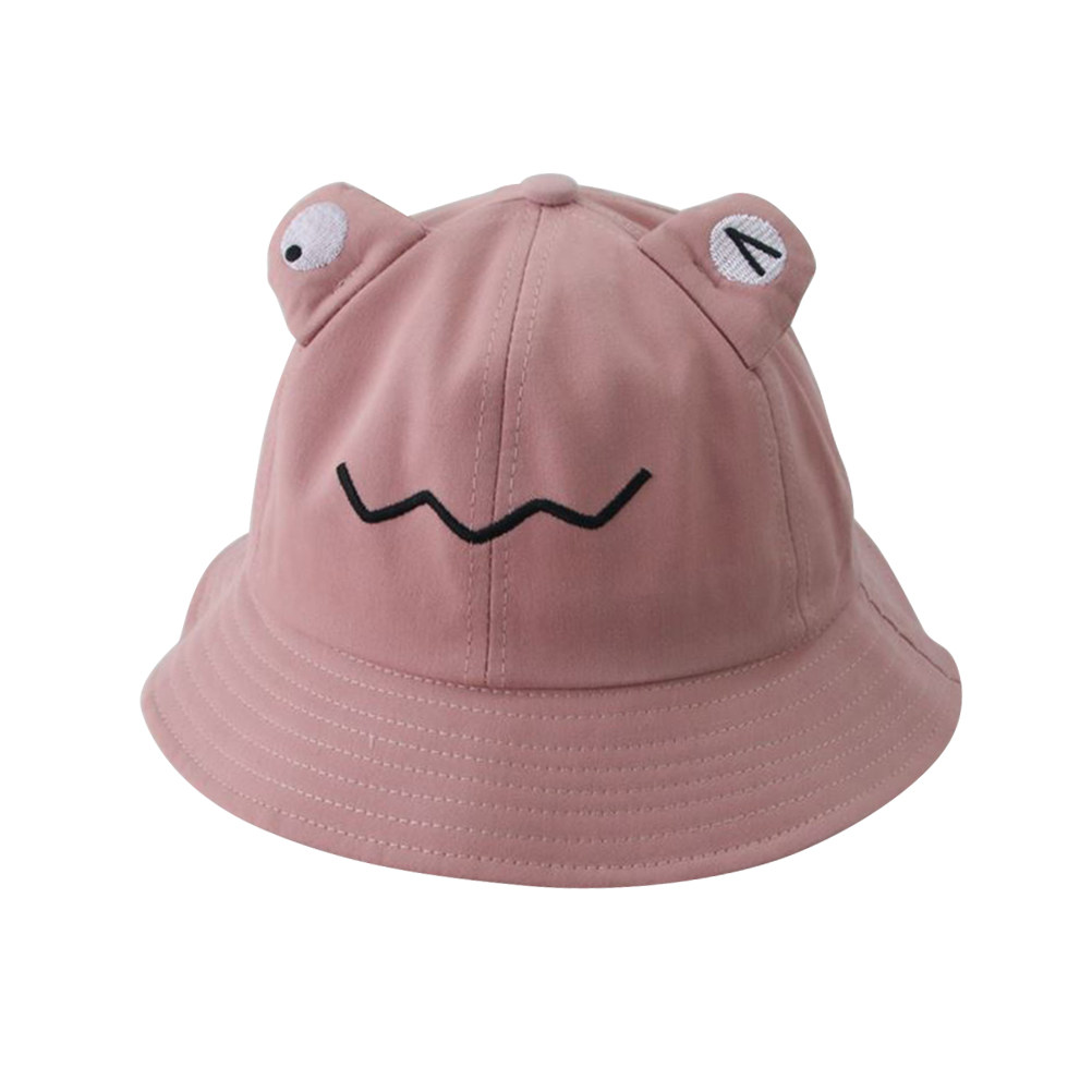 Chapéu de Sol Infantil Rosa Leve para Verão, Proteção UV, Chapéu de Pescador, Ideal para Proteção Solar na Praia