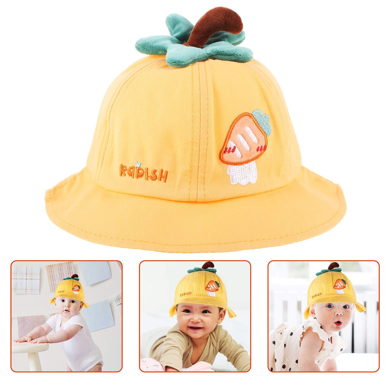 Chapéu de sol infantil para meninas, chapéu de praia de verão com alça para o queixo, respirável, confortável, proteção UV para recém-nascidos e meninas pequenas
