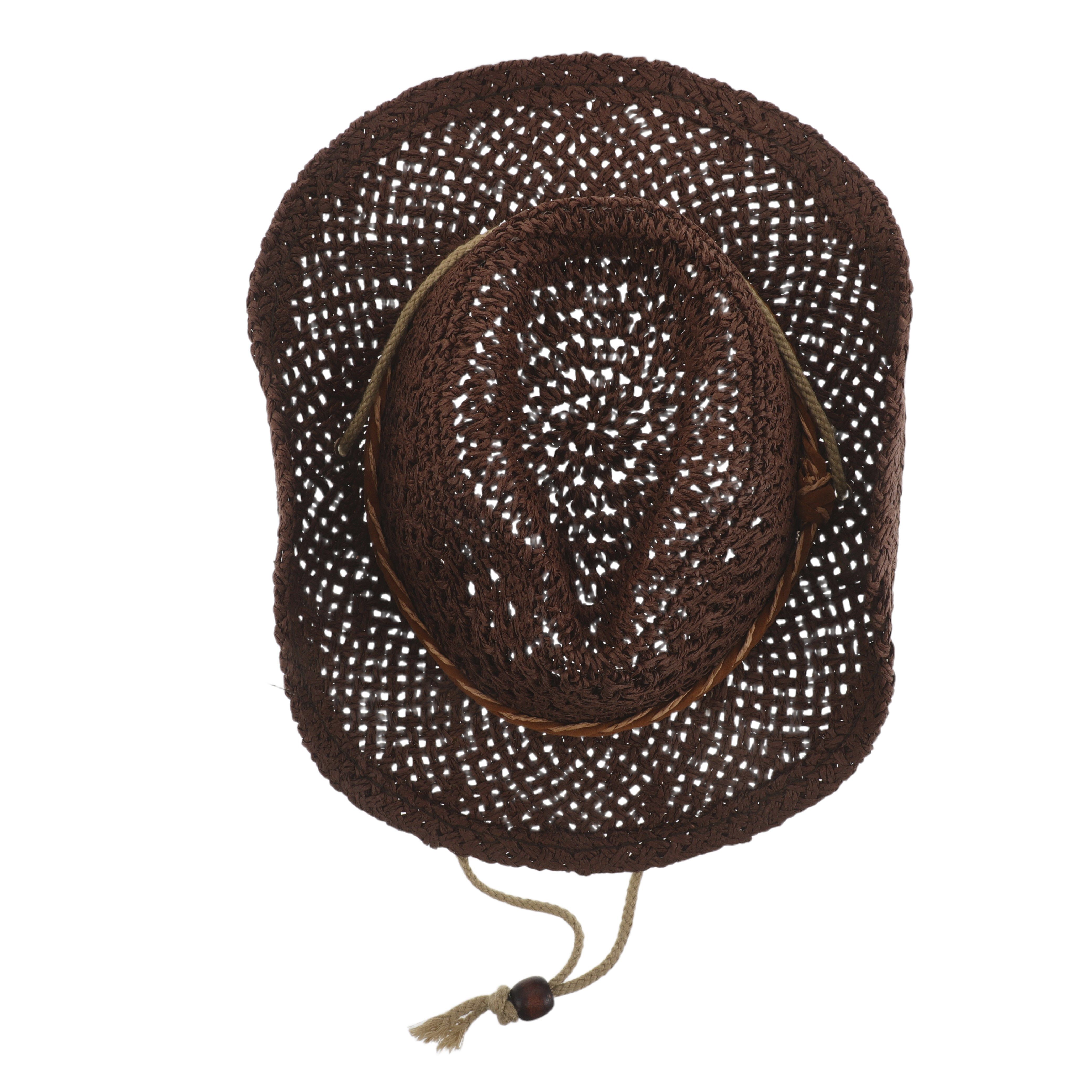 Chapéu de Cowboy Infantil com Aba Larga Estilo Western para Meninas e Meninos com Alça para Queixo, Ideal para Praia, Atividades ao Ar Livre, Férias e Acampamento de Verão